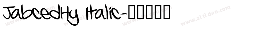 JabcedHy Italic字体转换